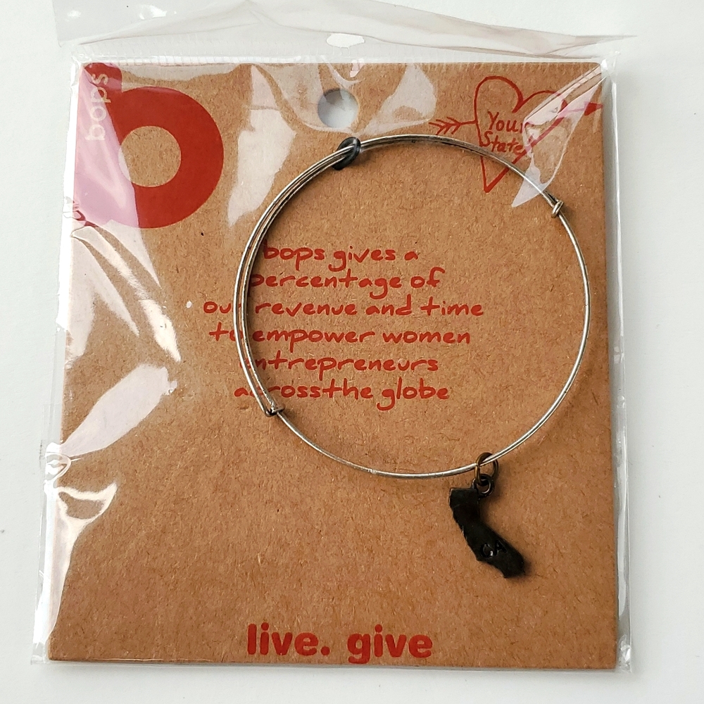 Boutique Swap Bops Stackable Bangle Bracelet California Charms Sold Separately